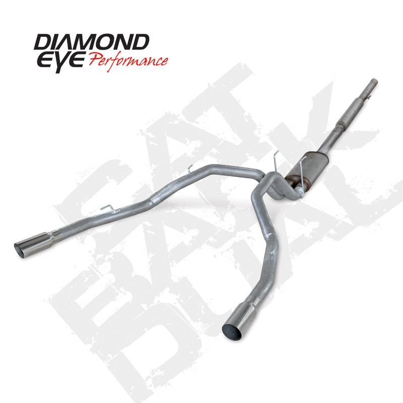 Dodge 1500 Performance Exhaust - Diamond Eye Performance - Cat Back, Dual SS - `09-`12